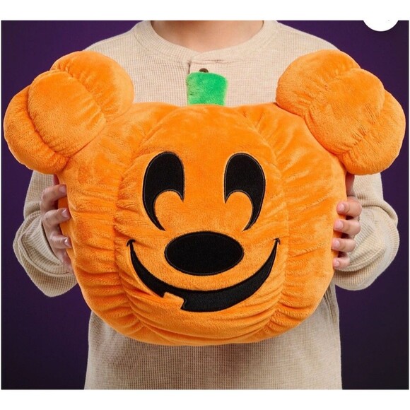 Disney Mickey Halloween Pumpkin Head Plush, 12" - Picture 2 of 5